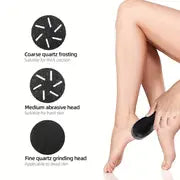 Electric Feet Callus Remover Kit: Rechargeable, Portable Pedicure Tool For Professional Foot Care - Perfect Gift For Dry, Hard, Cracked Skin!