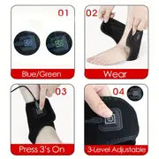 1pc Hot Compress Heating Belt, Therapy Foot Bare Ankles Protector, Relieve Arthritis Leg Pain, Rehabilitate Joints, For Sports Fitness Health Home Life