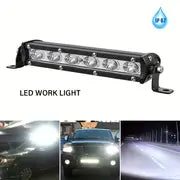 7 Inch 10-48V 18W Led Car Work Light Bar Led Light Bar 6000K White Yellow Driving Fog LED Work Lamp For Offroad SUV 4WD Car Boat