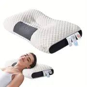 1pc Cervical Neck Pillow For Sleeping, 3D SPA Massage Pillow Partition To Help Sleep And Protect The Neck Pillow