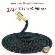 1pc Garden Hose Nozzle Retractable Hose Extend Garden Hose 3/4" Diameter High Pressure Car Washer Pipe Sprayer Shrinks Irrigation, 25Ft/50ft/75ft/100ft