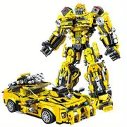 800+pcs Classic Robot Car Building Blocks, Deformable Model Building Blocks For Children, Boys And Girls, Gifts For Children, Educational Toys, Deformable Mecha In Two Forms