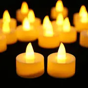 24pcs Flameless Tea Lights: Battery-Operated Candles for Home Decor & Gifts