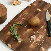 1pc, Acacia Wood Chopping Board, Cutting Board, Wooden Stove Top Cover Noodle Board, Meat Cutting Board For BBQ, Charcuterie And Kitchen Prep, Kitchen Accessories
