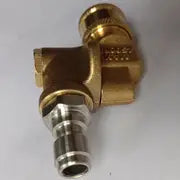 1pc Quick Connecting Pivoting Couple Attachment 120 Degree With 5 Angles And Safety Lock For Pressure Washer Spray Nozzle, Cleaning Hard To Reach Area Max 5000 PSI 1/4" Plug