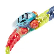 Kids Track Cars For Boys, Flexible Track With LED Light-Up Race Car Set, Anti-gravity Assembled Track Car Birthday Gifts For Kids Christmas, Halloween, Thanksgiving Gift