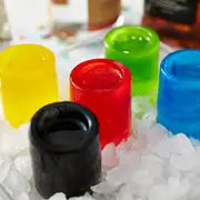 1pc Silicone Shot Glass Ice Molds 4 Cavities Ice Cube Tray For Freezer Ice Gun Shot Glass Molds Reusable Whiskey Glass Ice Cubes Hold 1oz 1.3inch Ice Gun Glass Molds And Trays Each