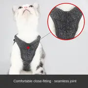 Cat Harness Leash Straps Soft And Comfortable Cat Walking Jacket,Cat Harness And Leash Set