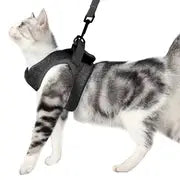 Cat Harness Leash Straps Soft And Comfortable Cat Walking Jacket,Cat Harness And Leash Set