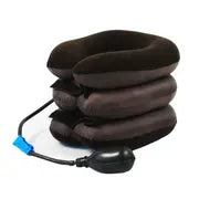 Inflatable Cervical Neck Traction Device For Headache And Shoulder Pain Relief - U Shape Neck Pillow With Support Brace And Relaxing Benefits