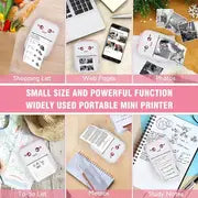Compact & Wireless Portable Mini Printer For Photos, Labels, Receipts & More - Compatible With IOS & Android