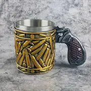 1pc, Stainless Steel Bullet Pattern Beer Mug - Perfect for Summer and Winter Drinks, Coffee, and Water - Ideal Gift for Birthdays and Home Kitchen Use
