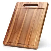 1pc, Acacia Wood Cutting Board , Chopping Board With Juice Grooves, Kitchen Gadgets, Kitchen Stuff, Kitchen Accessories, Home Kitchen Items,wood Cutting Boards For Kitchen,kitchen Cutting Board,dethaw