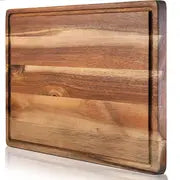 1pc, Acacia Wood Cutting Board , Chopping Board With Juice Grooves, Kitchen Gadgets, Kitchen Stuff, Kitchen Accessories, Home Kitchen Items,wood Cutting Boards For Kitchen,kitchen Cutting Board,dethaw