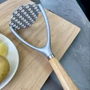 1pc, Stainless Steel Potato Masher with Non-Slip Handle - Manual Fruit and Vegetable Crusher and Ricer - Kitchen Gadget for Easy and Smooth Mashing