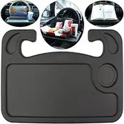 Multi-function Portable Dining Table Holder Car Steering Wheel Tray 2 In 1 Steering Wheel Table Desk Mount Stand Eat Work Drink Food Coffee Tray Board