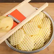 1pc Potato Slicer Cut Potato Grid Artifact Grid Wipe Grid Knife Vegetable Cutter Wave Knife Cut Flower Knife Chrismas Gifts, Halloween GiftS Novelty Tool Kitchen Stuff Clearance Gadgets Accessories