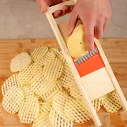 1pc Potato Slicer Cut Potato Grid Artifact Grid Wipe Grid Knife Vegetable Cutter Wave Knife Cut Flower Knife Chrismas Gifts, Halloween GiftS Novelty Tool Kitchen Stuff Clearance Gadgets Accessories