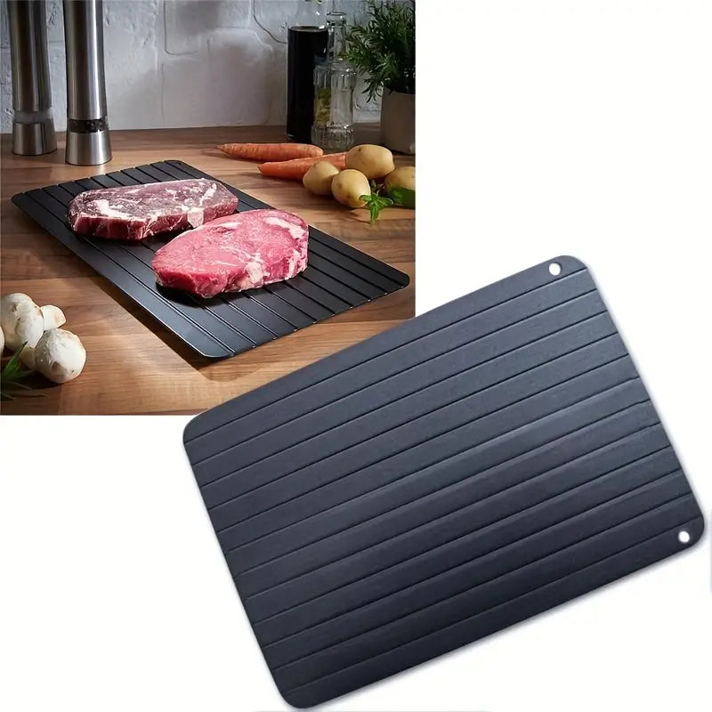 1pc Fast Defrost Tray Fast Thaw Frozen Food Meat Fruit Quick Defrosting Plate Board Defrost Tray Thaw Master Kitchen Gadgets