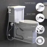 3pcs Stainless Steel Bidet Sprayer, Complete Diaper Washer, Simple Pressure Control & More