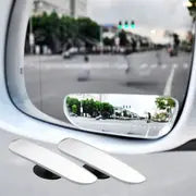 2pcs Car Mirror 360 Degree Wide Angle Convex Blind Spot Mirror Parking Auto Motorcycle Rear View Adjustable Mirror Accessories