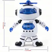Christmas Music Walking And Dancing Robot Toy For Children, Flash, 360° Body Rotation, Fun Toy Character For Toddler Boys And Girls