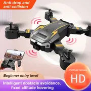 KXMG Drone S60/G6 RC Drone Dual HD Camera, Three-Sided Obstacle Avoidance, FPV WIFI, One-key Take Off And Landing,Foldable Quadcopter,Toy For Boy UAV