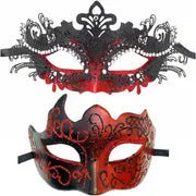 Pack/2PCS Masquerade Mask Victorian Gothic Party Masks Costume Masks Halloween Party