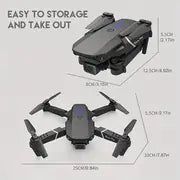 Drone E88 Pro WIFI Drone With Wide Angle HD Camera Height Hold RC Foldable Quadcopter Dron Gift Toy UAV