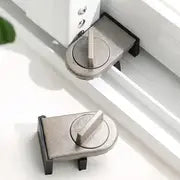 2pcs Aluminum Alloy Sliding Door And Window Lock, With Anti-pinch, Anti-theft, Anti-fall Function And Safety Lock