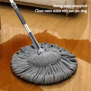 1pc, 2023 New No Hand Washing Mop, Household Floor Cleaning Mop, Super Absorbent Rotating Self Twisting Mop, Dust Removal Mop, For Home School Office Kitchen Bathroom, Cleaning Supplies, Cleaning Tool, Back To School Supplies