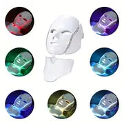 7 Colors LED Face Mask For Facial And Neck Skin Rejuvenation, Reduce The Look Of Aging Photon Care , Beauty Led Facial Mask For Women