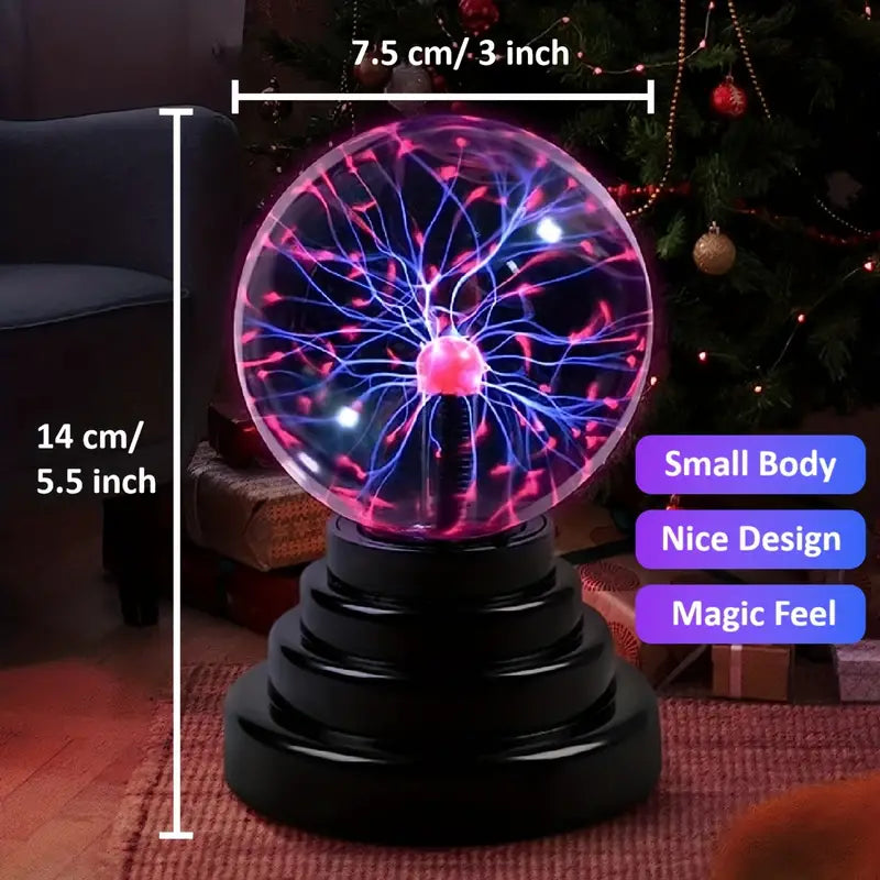 Plasma Ball/Light/Lamp - Touch Sensitive USB Powered Magic Static Electricity for Parties, Home Decorations, Birthday Gifts & Science Teaching!