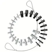 1pc Nut & Bolt Thread Checker, Inch & Metric, 26 Male/Female Gauges, Stainless Steel 14 Inch & 12 Metric Thread Checker