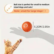 1pc Automatic Rolling Ball Toy Durable Dog Chew Ball Toy Pet Grinding Teeth Toy Gravity Jumping Ball Toy For Dog Interactive Supplies