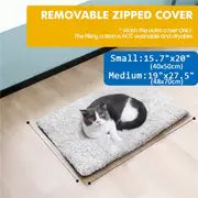 Self Warming Dog Cat Bed Self Heating Cat Dog Mat, Extra Warm Thermal Pet Pad For Indoor Outdoor Pets With Removable Non-Slip Bottom Cover