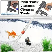 1pc, Gravel Cleaner With Glass Scraper, Fish Tank Cleaning Tools, Gravel Vacuum For Aquarium, Aquarium Vacuum Gravel Cleaner With Air-Pressing Button, Fish Tank Siphon For Water Changing, Adjustable Water Flow Controller