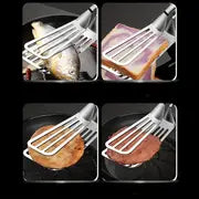 1pc, Multifunctional Stainless Steel Serving Tongs for Buffet, Fish Frying, Bread, Steak, Salad, and Dessert - Kitchen Tools for Effortless Food Prep and Presentation