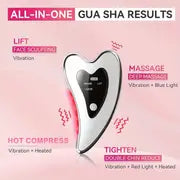 Gua Sha Facial Tool-electric Gua Sha Board-facial Carving Tool-facial Lifting Device-heating Vibration And Red Light Facial Massager