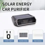 1pc Solar Rechargeable Air Purifier Car Mounted Air Purifier Odor Eliminator Nightlight Number Plate - Suitable For Home, Car, Student Dormitory Car Air Fresheners For Classroom School Bedroom Office Halloween Christmas Independence Day Gift