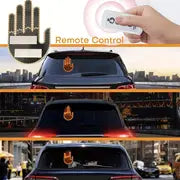Car Finger Light Gesture Light Auto Interior Rear Windshield LED AmberMiddle Warning Light Anti Rear Collision Light Interactive Palm Light