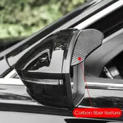 2Pcs/Set Carbon Fiber Texture Car Rearview Mirror Rain Eyebrow - Fits All Car Models!