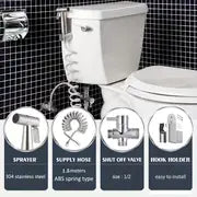 5pcs Toilet Companion High-pressure Spray Gun For Women's Washing, Handheld Bidet Sprayer For Toilet