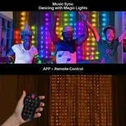 Programmable Serial Lights, 400 Lights, APP&remote, Christmas And Thanksgiving Decoration Light Strip