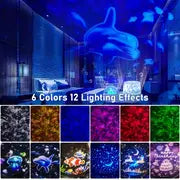 1pc Galaxy Starry Projector, Night Light, Colorful Ocean Rotary 3D Music Night Lamp For Christmas Gifts