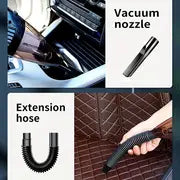 Upgrade Your Car Cleaning Game With This Portable High-Power Wireless Handheld Vacuum Cleaner - Long-lasting Range, Wet & Dry Cleaning, Complete Car Accessories Set