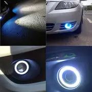 3.5in High Brightness Car Modified Front Fog Lamp LED Angel Eye Lens Fog Lamp Daytime Running Lamp General Waterproof