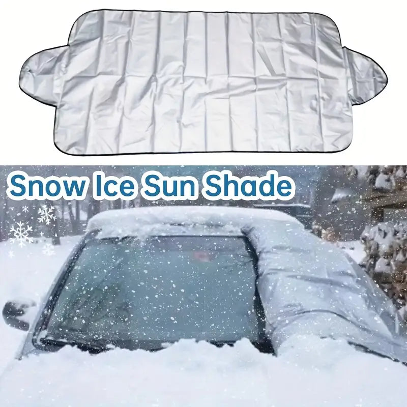 Car Snow Cover Foldable Car Windshield Cover Winter Snow Cover Summer Sun Shade