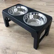 Multi Heights Folding Feeder, Raised Dog & Cat Bowls - Adjustable Heights & Stainless Steel - Perfect for Small & Large Pets!