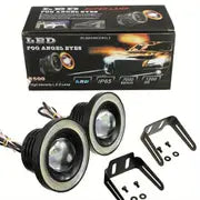 3.5in High Brightness Car Modified Front Fog Lamp LED Angel Eye Lens Fog Lamp Daytime Running Lamp General Waterproof